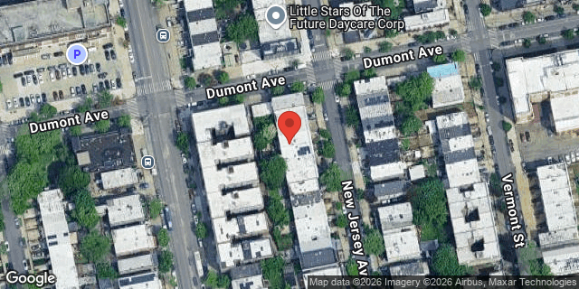 Aerial map of 534 NEW JERSEY AVENUE, Brooklyn