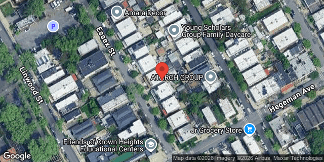 Aerial map of 719 ESSEX STREET, Brooklyn