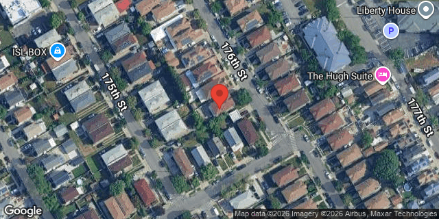 Aerial map of 144-32 176 STREET, Queens