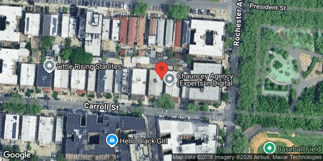 Aerial map of 1701 CARROLL STREET, Brooklyn
