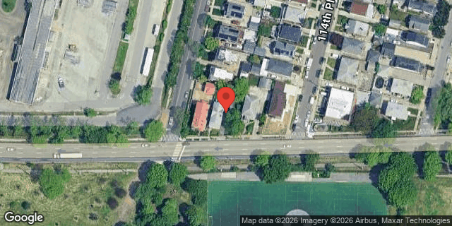 Aerial map of 114-05 NORTH CONDUIT AVENUE, Queens