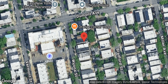 Aerial map of 499 WYONA STREET, Brooklyn
