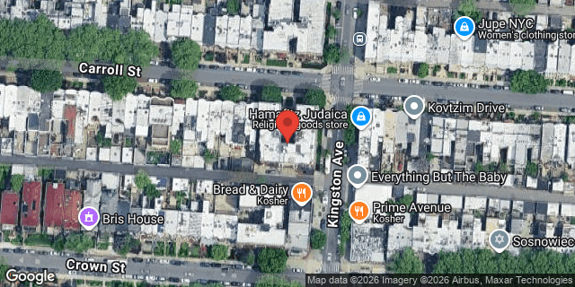 Aerial map of 1384 CARROLL STREET, Brooklyn