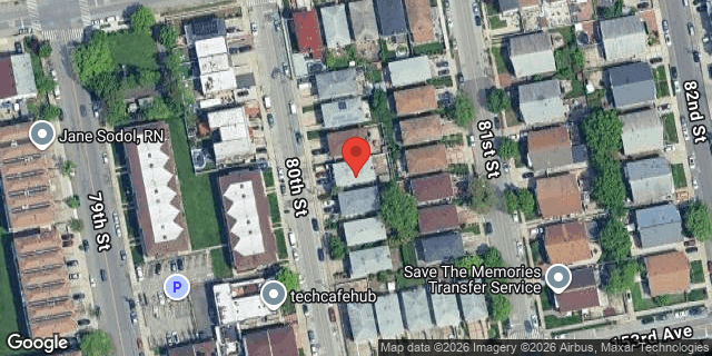 Aerial map of 151-23 80 STREET, Queens