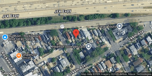 Aerial map of 166-06 SOUTH CONDUIT AVENUE, Queens