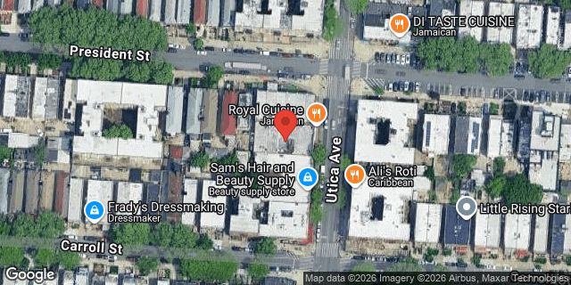 Aerial map of 328 UTICA AVENUE, Brooklyn