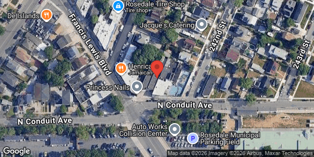 Aerial map of 241-13 NORTH CONDUIT AVENUE, Queens