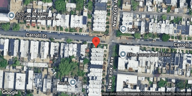 Aerial map of 368 NEW YORK AVENUE, Brooklyn