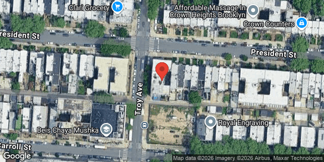 Aerial map of 1552 PRESIDENT STREET, Brooklyn