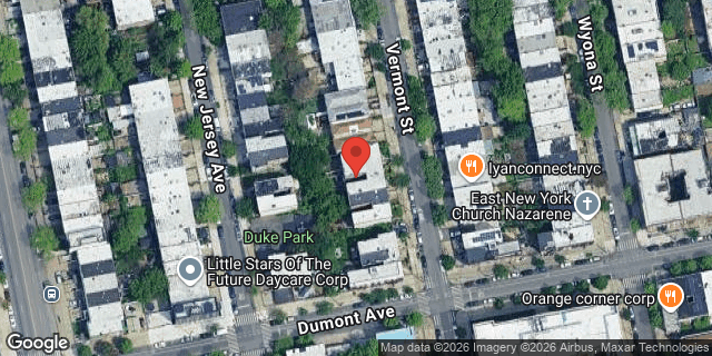 Aerial map of 502 VERMONT STREET, Brooklyn