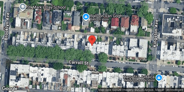 Aerial map of 1339 CARROLL STREET, Brooklyn