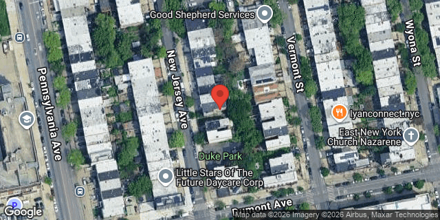 Aerial map of 499 NEW JERSEY AVENUE, Brooklyn