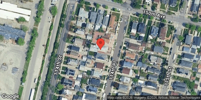 Aerial map of 150-20 114 PLACE, Queens