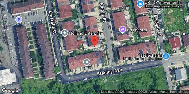 Aerial map of 442 AMBER STREET, Brooklyn