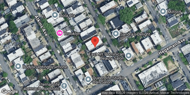Aerial map of 440 MONTAUK AVENUE, Brooklyn