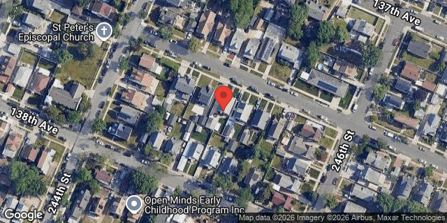 Aerial map of 244-22 137 ROAD, Queens