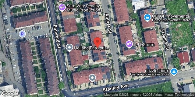 Aerial map of 436 AMBER STREET, Brooklyn