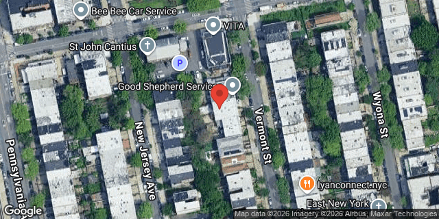 Aerial map of 484 VERMONT STREET, Brooklyn