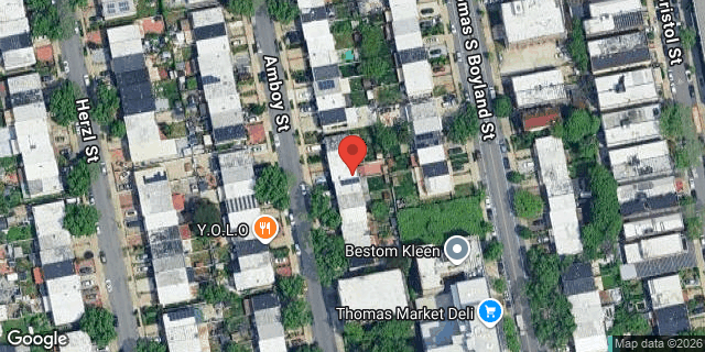 Aerial map of 121 AMBOY STREET, Brooklyn
