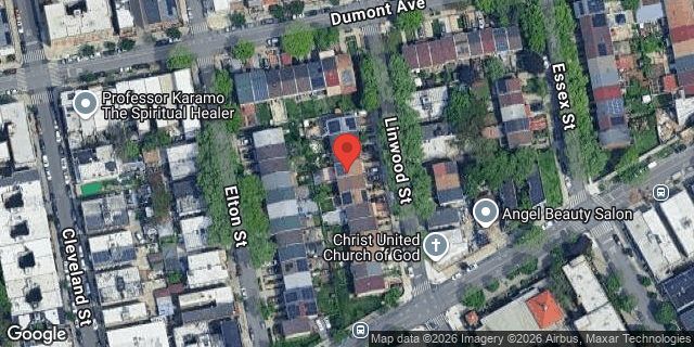 Aerial map of 708 LINWOOD STREET, Brooklyn