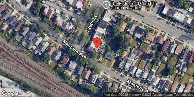 Aerial map of 141-19 228 STREET, Queens