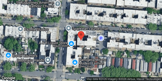 Aerial map of 1660 UNION STREET, Brooklyn