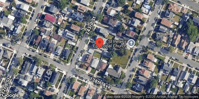 Aerial map of 137-33 243 STREET, Queens