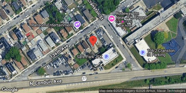 Aerial map of 151-46 136 AVENUE, Queens