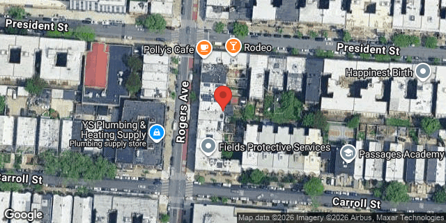 Aerial map of 253 ROGERS AVENUE, Brooklyn