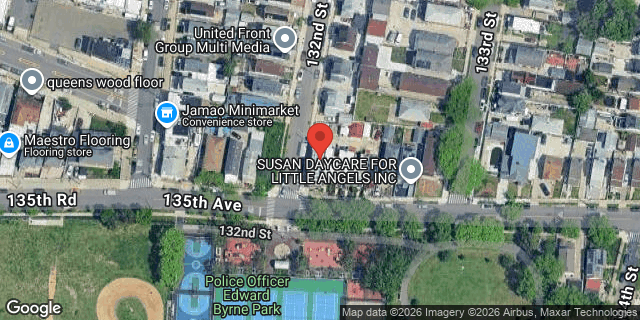 Aerial map of 132-01 135 AVENUE, Queens