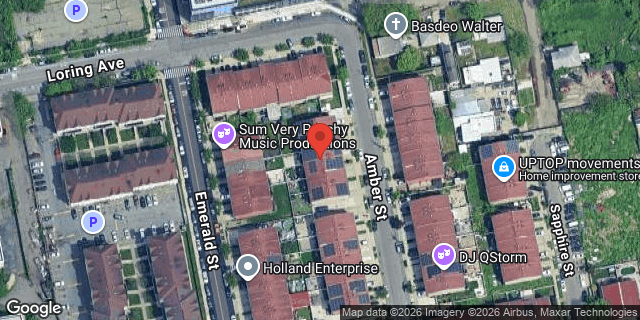 Aerial map of 418 AMBER STREET, Brooklyn
