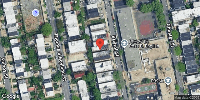 Aerial map of 130 BRISTOL STREET, Brooklyn