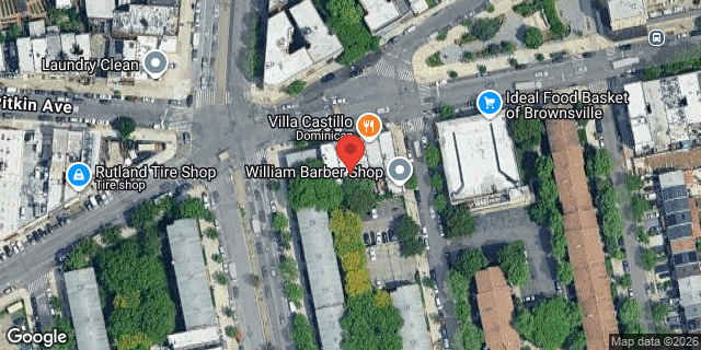Aerial map of 1468 PITKIN AVENUE, Brooklyn