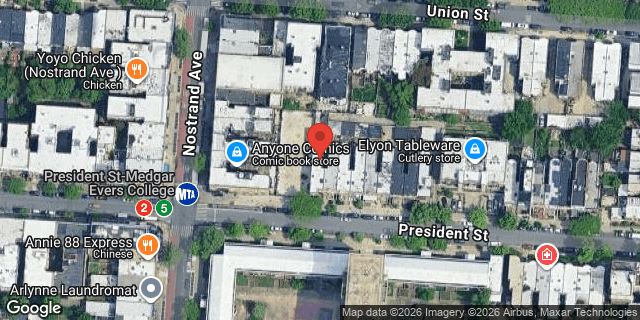 Aerial map of 1207 PRESIDENT STREET, Brooklyn