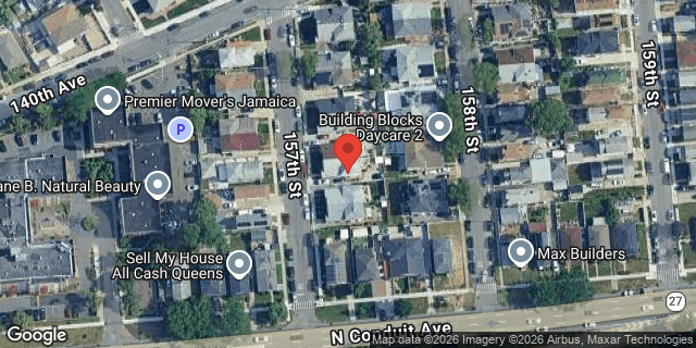 Aerial map of 140-23 157 STREET, Queens
