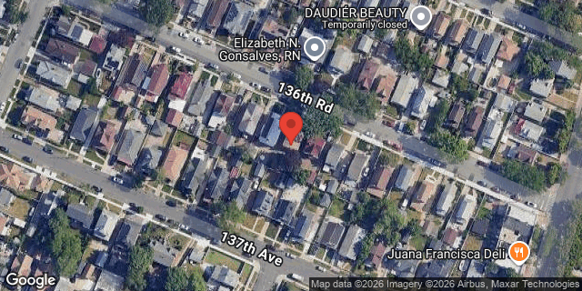 Aerial map of 24444 136 ROAD, Queens