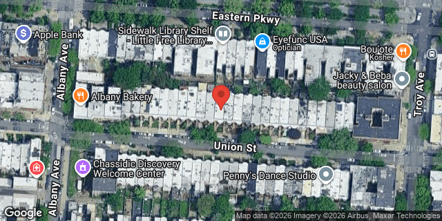 Aerial map of 1583 UNION STREET, Brooklyn