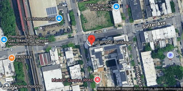 Aerial map of 273 SNEDIKER AVENUE, Brooklyn