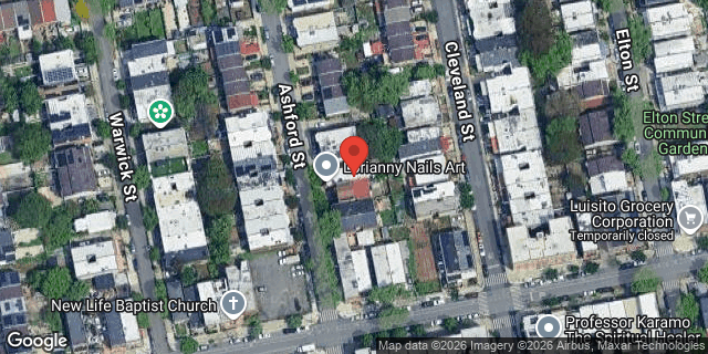 Aerial map of 555 ASHFORD STREET, Brooklyn