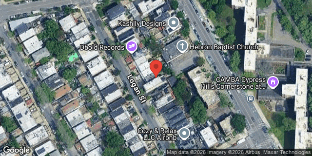 Aerial map of 715 LOGAN STREET, Brooklyn