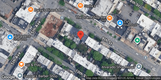 Aerial map of 334 9 STREET, Brooklyn
