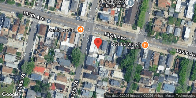 Aerial map of 127-04 135 AVENUE, Queens