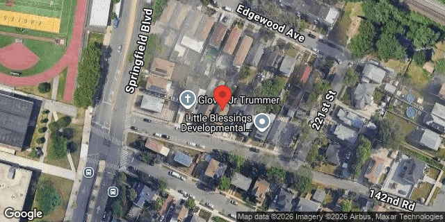 Aerial map of 219-17 142 ROAD, Queens
