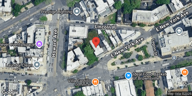 Aerial map of 1301 EAST NEW YORK AVENUE, Brooklyn