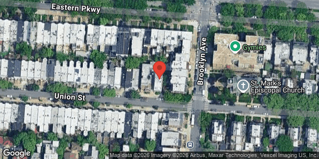 Aerial map of 1397 UNION STREET, Brooklyn