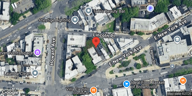 Aerial map of 1305 EAST NEW YORK AVENUE, Brooklyn