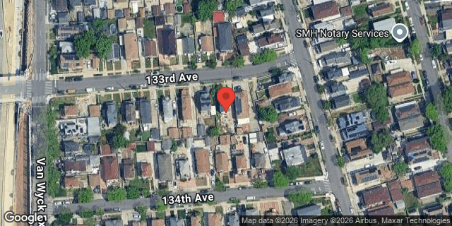 Aerial map of 137-36 133 AVENUE, Queens