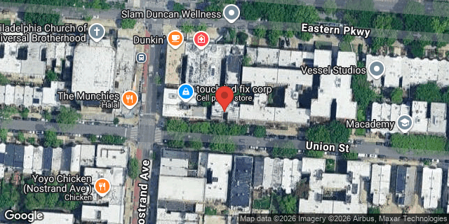 Aerial map of 1275 UNION STREET, Brooklyn