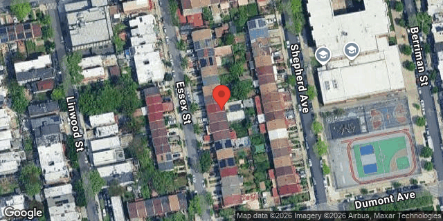 Aerial map of 591 ESSEX STREET, Brooklyn