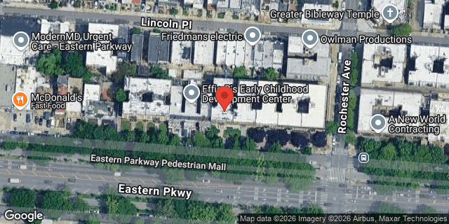 Aerial map of 1181 EASTERN PARKWAY, Brooklyn